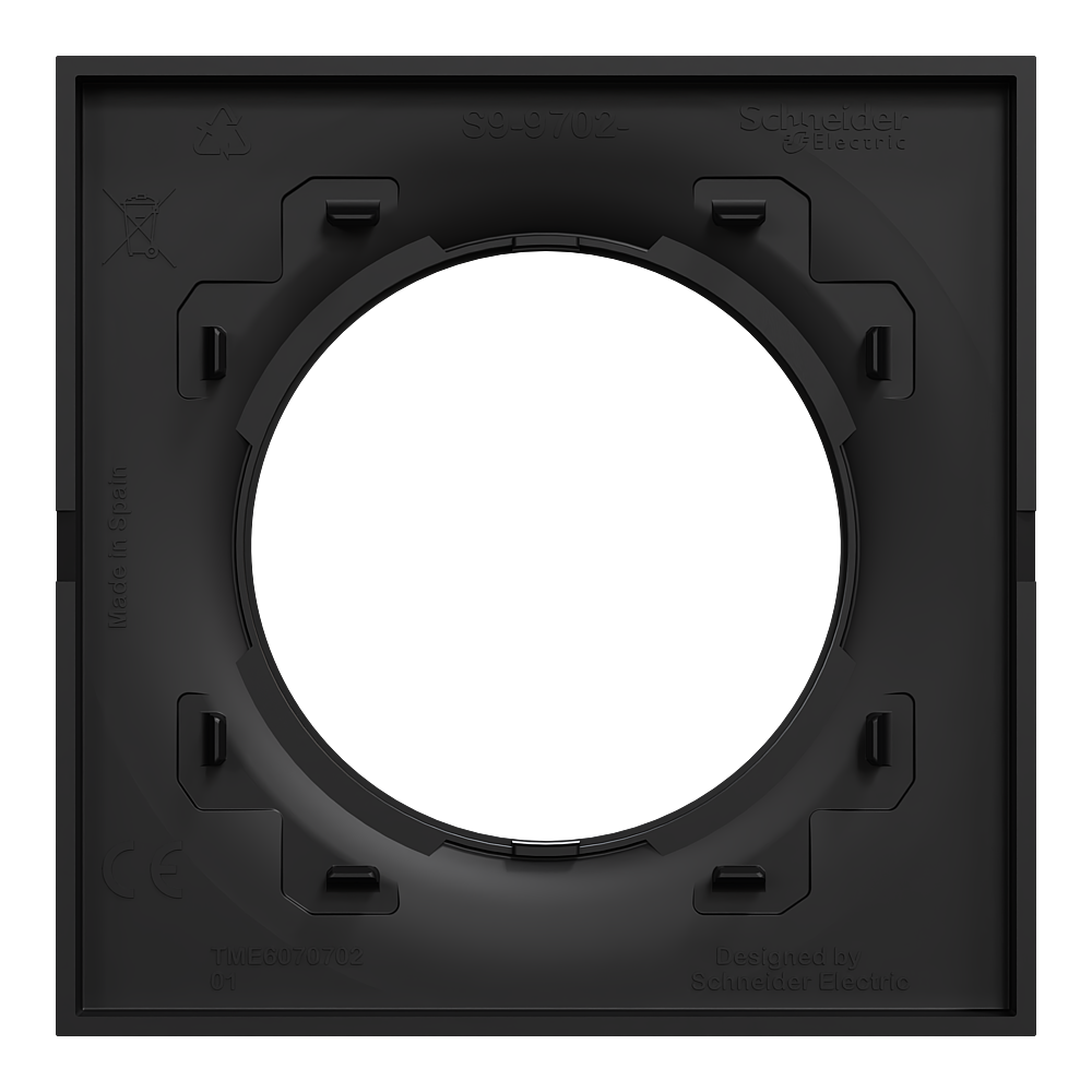 Odace Origine plaque 1 poste noir